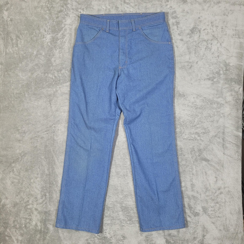 Wrangler Jeans Mens 34x30 (Fits 32x30) Blue Regular Fit Classic Western 85498LB